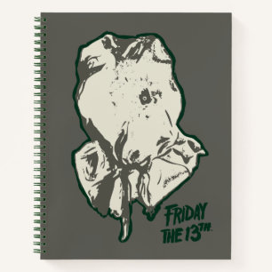 Friday the 13th   Jason Voorhees Burlap Sack Notebook