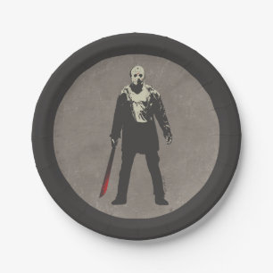 Friday the 13th   Jason Voorhees Character Art Paper Plate