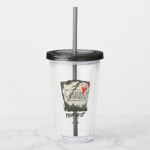 Friday the 13th Jason Voorhees Headstone Acrylic Tumbler