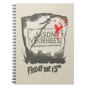 Friday the 13th   Jason Voorhees Headstone Notebook