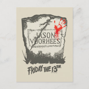 Friday the 13th   Jason Voorhees Headstone Postcard