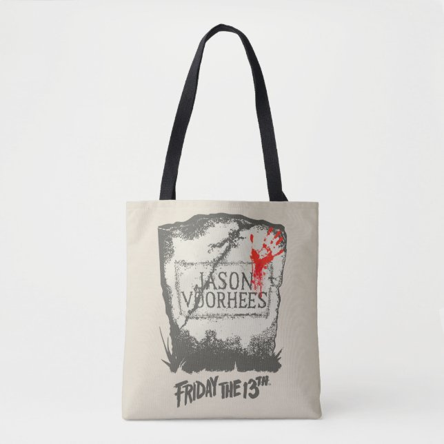 Friday the 13th | Jason Voorhees Headstone Tote Bag (Front)