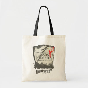 Friday the 13th   Jason Voorhees Headstone Tote Bag