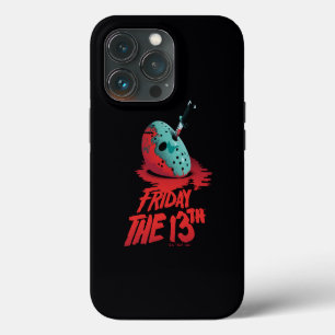 Friday the 13th   Knife Through Blue Hockey Mask iPhone 13 Pro Case