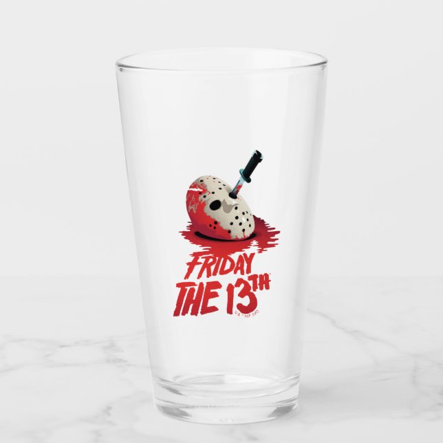 Friday the 13th | Knife Through Hockey Mask Glass (Front)