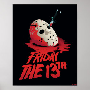 Friday the 13th   Knife Through Hockey Mask Poster