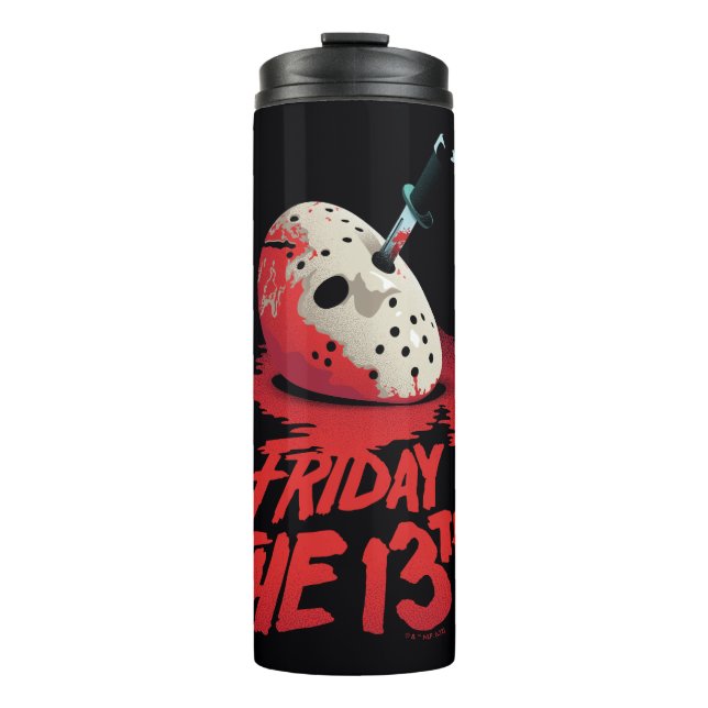 Friday the 13th | Knife Through Hockey Mask Thermal Tumbler (Front)