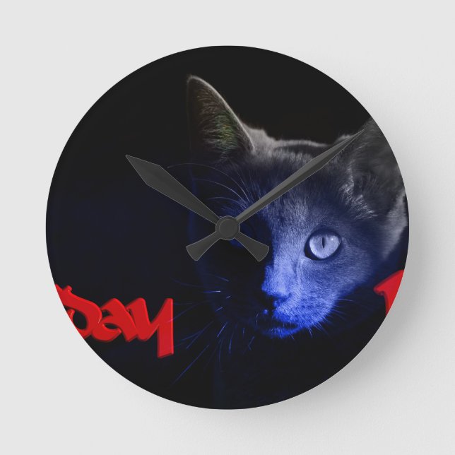 friday the 13th round clock (Front)