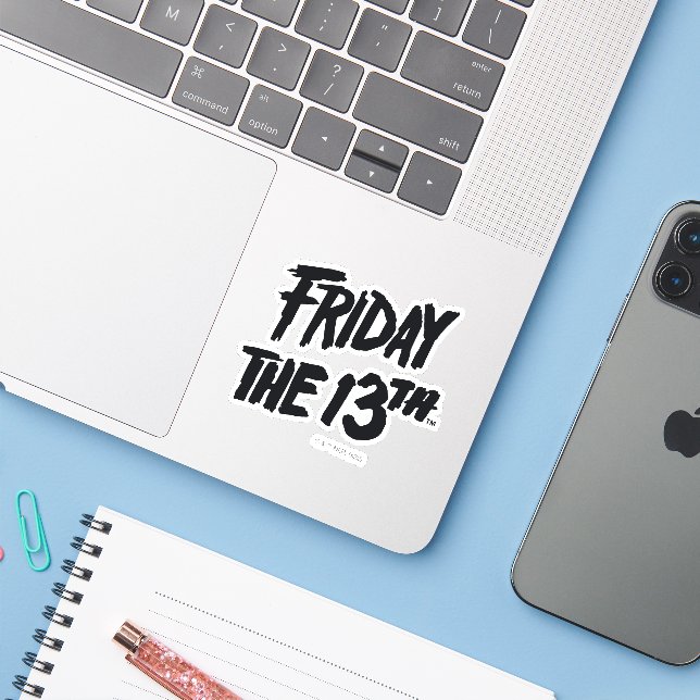 Friday the 13th | Stacked Painted Logo (Laptop w/ iPhone)
