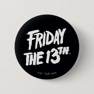 Friday the 13th   Stacked Painted Logo 6 Cm Round Badge