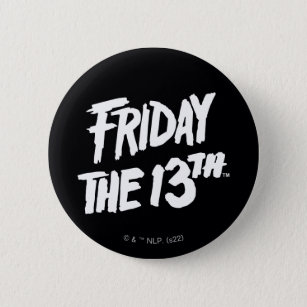 Friday the 13th   Stacked Painted Logo 6 Cm Round Badge