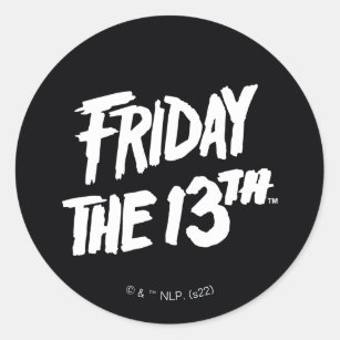 Friday the 13th   Stacked Painted Logo Classic Round Sticker