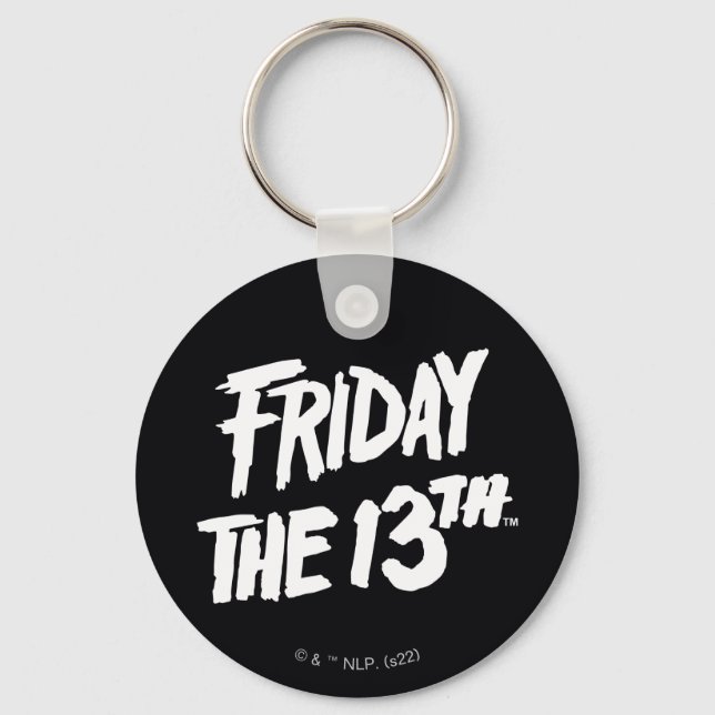 Friday the 13th | Stacked Painted Logo Key Ring (Front)