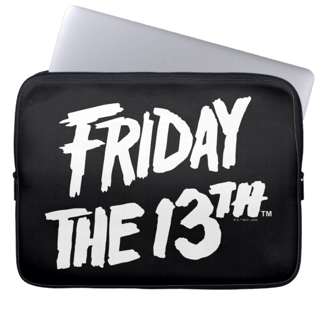 Friday the 13th | Stacked Painted Logo Laptop Sleeve (Front)
