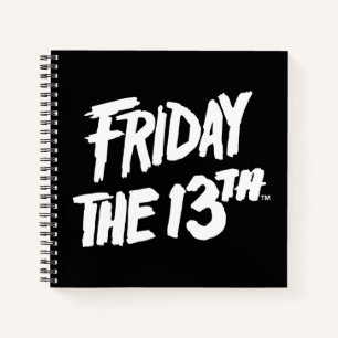 Friday the 13th   Stacked Painted Logo Notebook
