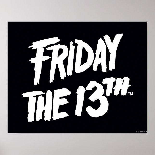 Friday the 13th | Stacked Painted Logo Poster (Front)