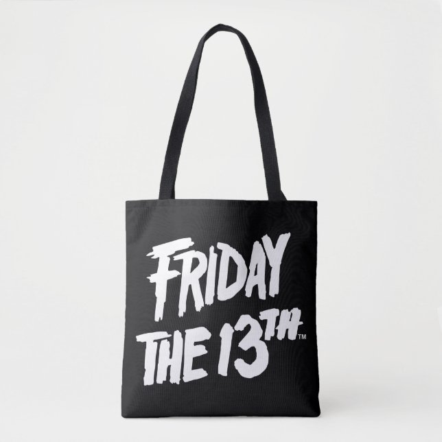 Friday the 13th | Stacked Painted Logo Tote Bag (Front)