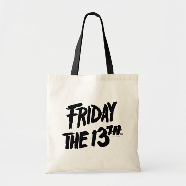 Friday the 13th | Stacked Painted Logo Tote Bag (Front)