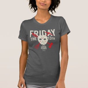 Friday the 13th Weapons Cross Hockey Mask T-Shirt