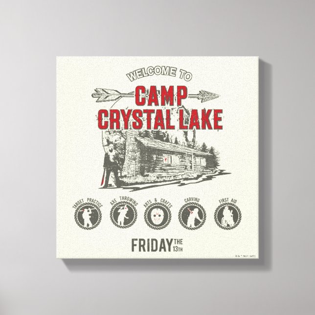 Friday the 13th | Welcome to Camp Crystal Lake Canvas Print (Front)