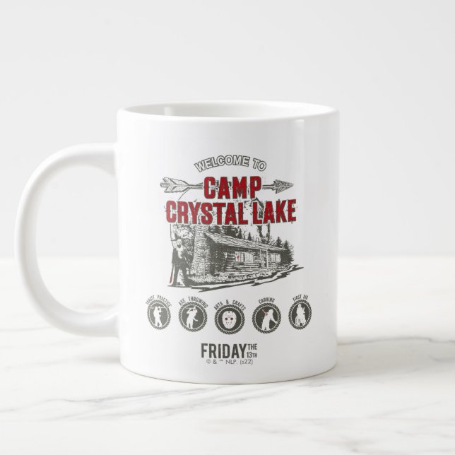 Friday the 13th | Welcome to Camp Crystal Lake Large Coffee Mug (Left)