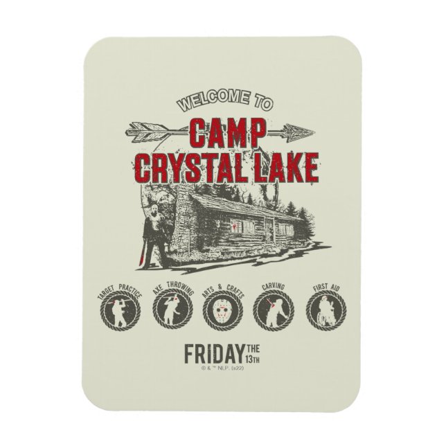 Friday the 13th | Welcome to Camp Crystal Lake Magnet (Vertical)