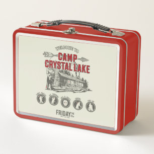 Friday the 13th   Welcome to Camp Crystal Lake Metal Lunch Box