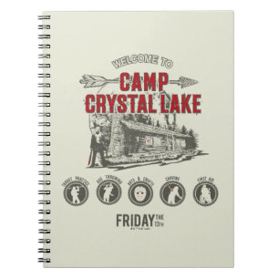Friday the 13th   Welcome to Camp Crystal Lake Notebook