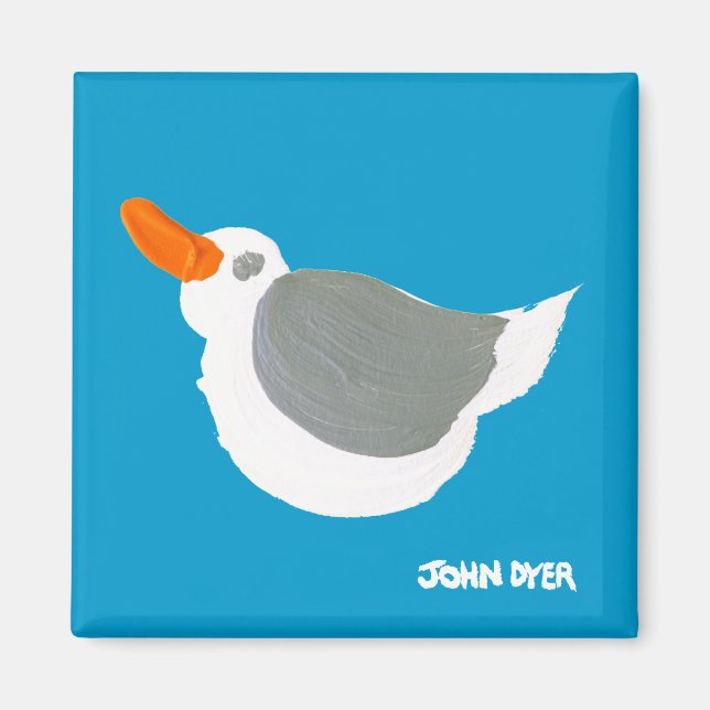 Fridge Art: Seagull Magnet (Front)