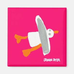 Fridge Art: Seagull Magnet