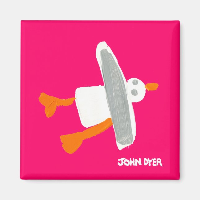 Fridge Art: Seagull Magnet (Front)