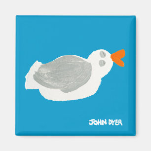 Fridge Art: Seagull Magnet