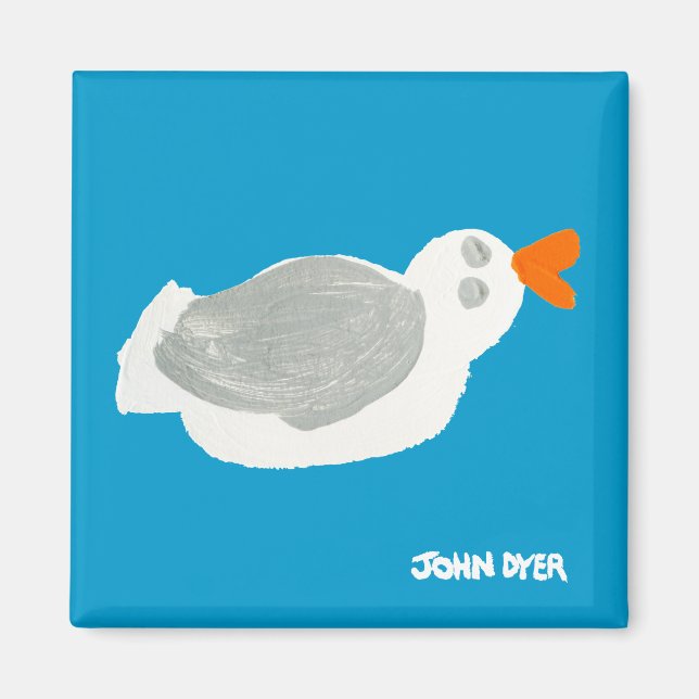Fridge Art: Seagull Magnet (Front)
