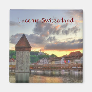Fridge Magnet Lucerne Switzerland Chapel Bridge
