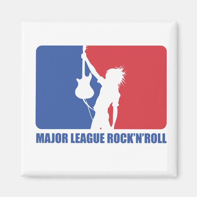 FRIDGE MAGNET - MAJOR LEAGUE ROCK'N'ROLL (Front)