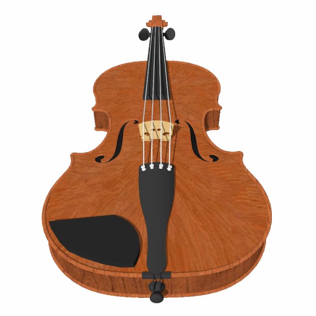 Fridge Magnet: Violin 3D Model: Photo Sculpture (Front)
