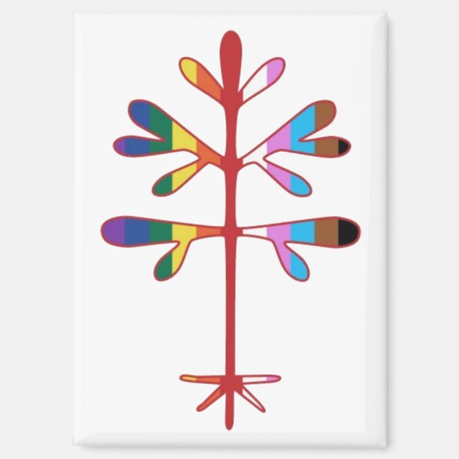 Fridge Magnet with Pride Sapling (Front)