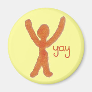 Fridge Magnet with Yay Man