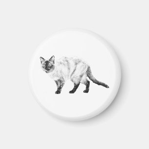 Fridge Pal, Shaded Cat Magnet
