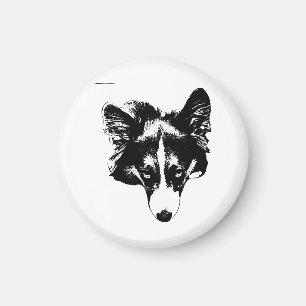 fridge-watch corgi magnet