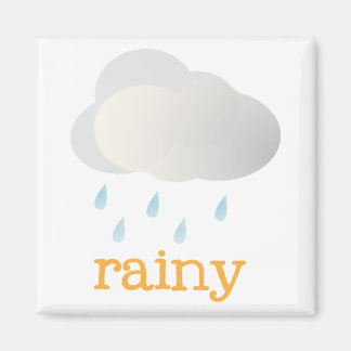 Fridge Weather - RAINY Magnet