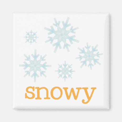 Image of Fridge Weather - SNOWY Magnet