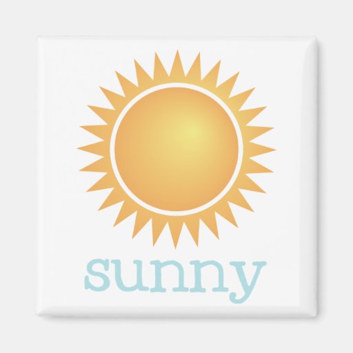 Image of Fridge Weather - SUNNY Magnet