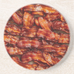 Fried Bacon. Breakfast Series Coaster