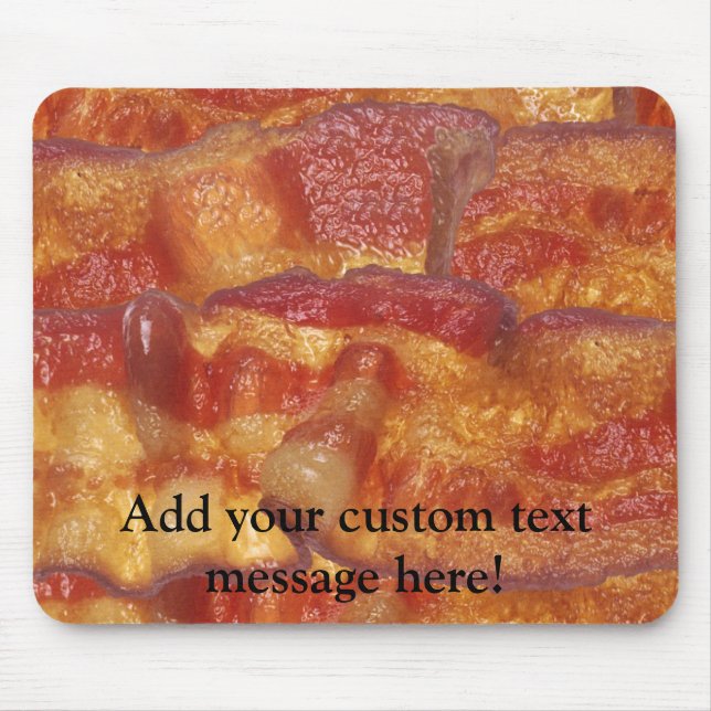 Fried Bacon Strip Mouse Mat (Front)