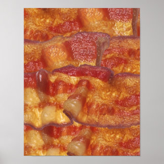 Fried Bacon Strip Poster