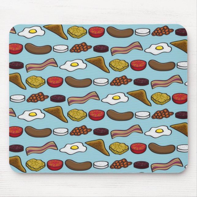 Fried Breakfast Mouse Mat (Front)