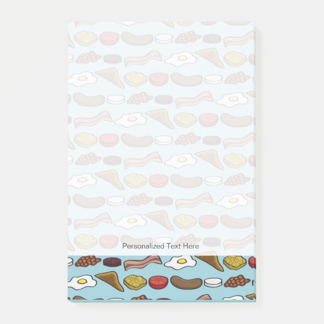 Fried Breakfast Post-it Notes (Front)