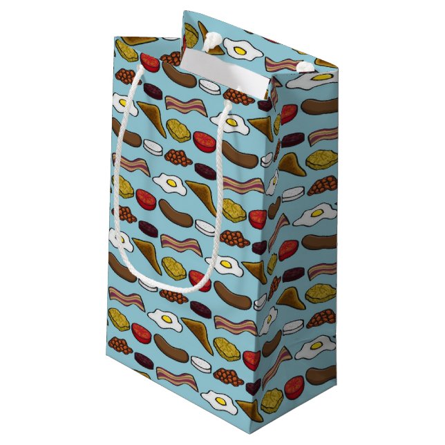 Fried Breakfast Small Gift Bag (Back Angled)