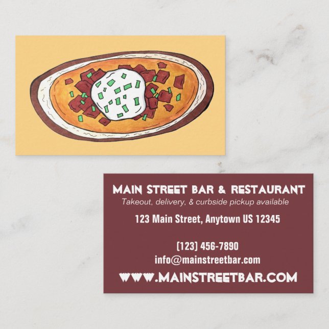 Fried Calamari Rings Italian Food Appetizer Foodie Business Card (Front/Back)